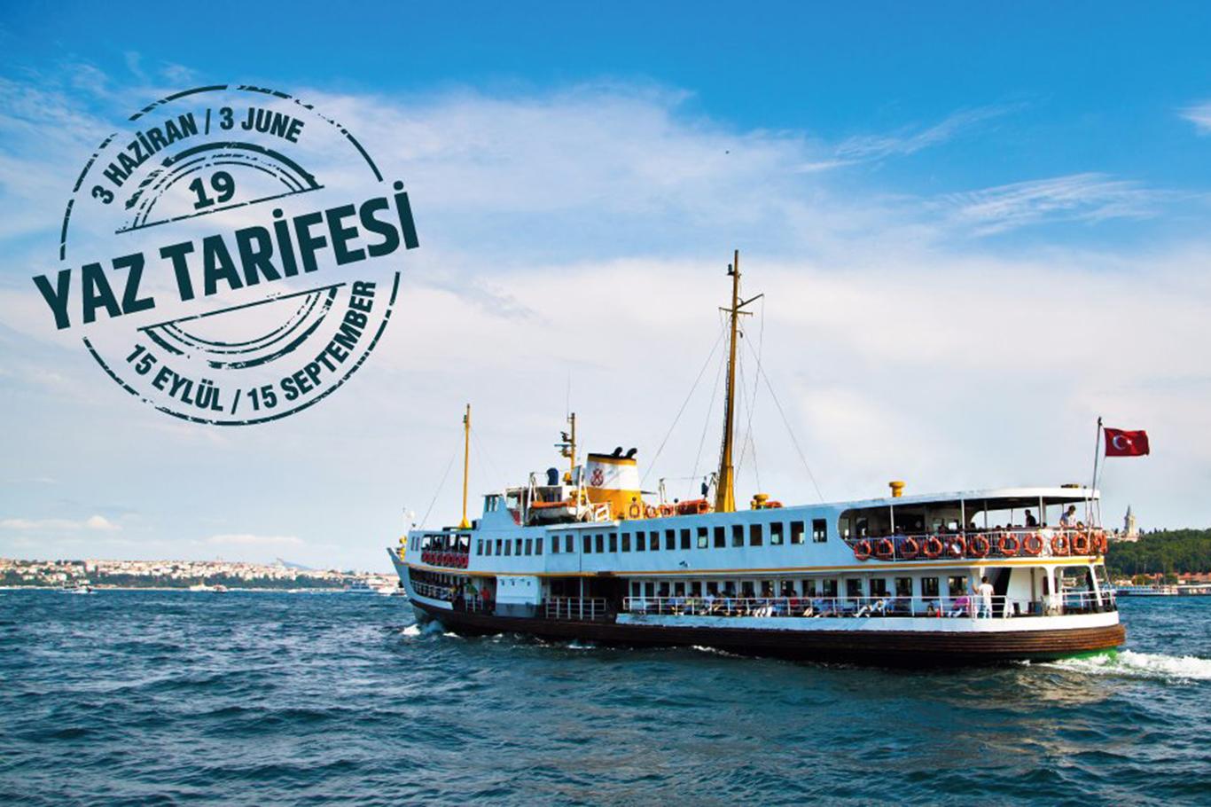 İstanbul Şehir Hatları, yaz tarifesine geçiyor İstanbul Şehir Hatları, yaz tarifesine geçiyor